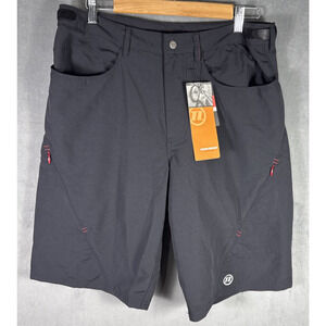 NOVARA Exposure Double Bike Shorts Cycling Padded Black Men's Size Medium NWT